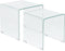 Beliani KENDALL - Salontafel set - Transparant - Veiligheidsglas
