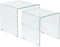 Beliani KENDALL - Salontafel set - Transparant - Veiligheidsglas