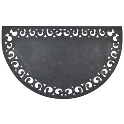 Beliani KERINCI - Deurmat - Natuurlijk/Zwart - 45 x 75 cm - Kokos