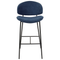 Beliani KIANA - Barkruk set van 2 - Donkerblauw - Polyester