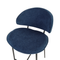 Beliani KIANA - Barkruk set van 2 - Donkerblauw - Polyester