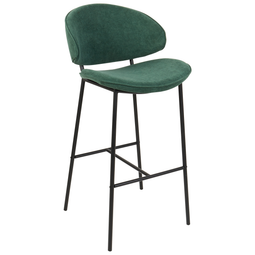 Beliani KIANA - Barkruk set van 2 - Groen - Polyester