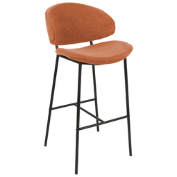 Beliani KIANA - Barkruk set van 2 - Oranje - Polyester