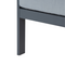 Beliani KIATO - Tuinbank 3-zits - Donkergrijs - Aluminium