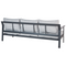 Beliani KIATO - Tuinbank 3-zits - Lichtgrijs - Aluminium