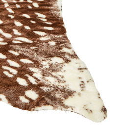 Beliani KNOLL - Vloerkleed - Bruin - 130 x 170 cm - Kunstbont
