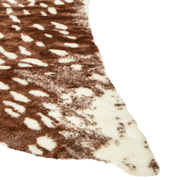 Beliani KNOLL - Vloerkleed - Bruin - 150 x 200 cm - Kunstbont