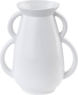 Beliani KOROPI - Bloemenvaas - Wit - Porselein