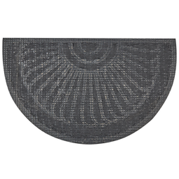 Beliani KORYAK - Deurmat - Natuurlijk/Zwart - 45 x 75 cm - Polyester