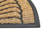 Beliani KORYAK - Deurmat - Natuurlijk/Zwart - 45 x 75 cm - Polyester