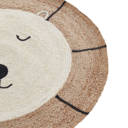 Beliani KOVU - Vloerkleed - Beige - ø 120 cm - Jute