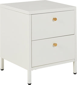 Beliani KYLEA - Nachtkastje - Wit - Staal