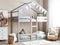 Beliani LABATUT - Stapelbed - Grijs - 90 x 200 cm - Dennenhout