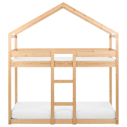Beliani LABATUT - Stapelbed - Lichthout - 90 x 200 cm - Dennenhout