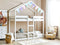 Beliani LABATUT - Stapelbed - Wit - 90 x 200 cm - Dennenhout