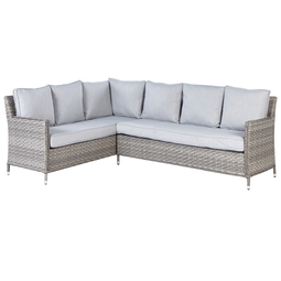 Beliani LACONA - Loungeset 9-zits - Grijs - Kunstrotan