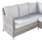 Beliani LACONA - Loungeset 9-zits - Grijs - Kunstrotan