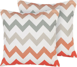 Beliani LAGARO - Tuinkussen set van 2 - Multicolor - Kunststof