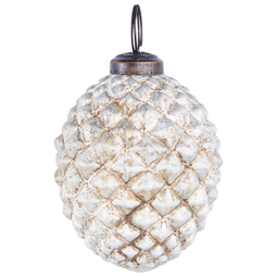 Beliani LAITON - Kerstballen set van 6 - Wit - Glas