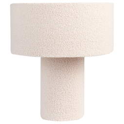 Beliani LALANA - Tafellamp - Beige - Bouclé