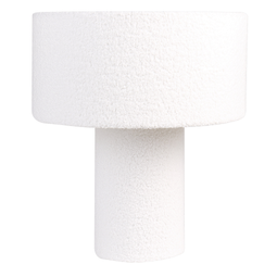 Beliani LALANA - Tafellamp - Wit - Bouclé