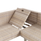 Beliani LANCIANO - Loungeset voor 5 - Off-white - PE rotan