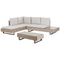 Beliani LANCIANO - Loungeset voor 5 - Off-white - PE rotan
