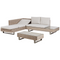 Beliani LANCIANO - Loungeset voor 5 - Off-white - PE rotan