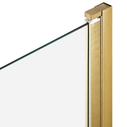 Beliani LAPAN - Douchescherm - Goud - 140 x 70 cm - Veiligheidsglas
