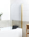 Beliani LAPAN - Douchescherm - Goud - 140 x 80 cm - Veiligheidsglas