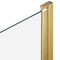 Beliani LAPAN - Douchescherm - Goud - 140 x 80 cm - Veiligheidsglas