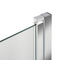 Beliani LAPAN - Douchescherm - Zilver - 140 x 70 cm - Veiligheidsglas