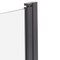 Beliani LAPAN - Douchescherm - Zwart - 140 x 80 cm - Veiligheidsglas