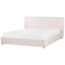 Beliani LAVAUR - Bed met opbergruimte - Creme - 180 x 200 cm - Fluweel