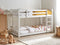 Beliani LAZER - Kinderbed - Wit - 90 x 200 cm - Hout