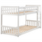 Beliani LAZER - Kinderbed - Wit - 90 x 200 cm - Hout