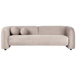 Beliani LEIREN - Bankenset 5-zits - Taupe - Fluweel