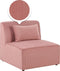 Beliani LEMVIG - Fauteuil - Roze - Corduroy