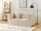 Beliani LEMVIG - Tweezitsbank - Beige - Corduroy
