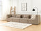 Beliani LEMVIG - Vierzitsbank - Taupe - Corduroy