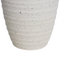 Beliani LENOK - Bloemenvaas - Wit - 36 cm - Steengoed