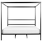 Beliani LESTARDS - Hemelbed - Zwart - 180 x 200 cm - Staal