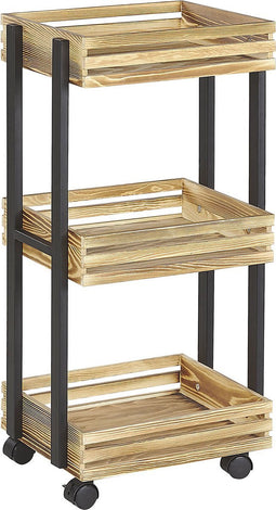 Beliani LETINO - Keukentrolley - Lichte houtkleur - IJzer