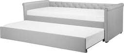 Beliani LIBOURNE - Onderschuifbed - Grijs - Kunststof
