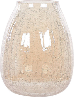 Beliani LIKOPORIA - Decoratieve vaas - Beige - Glas