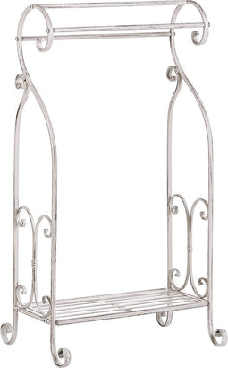 Beliani LINARES - Handdoekrek - Wit - IJzer