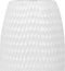 Beliani LINZI - Decoratieve vaas - Wit - Steengoed