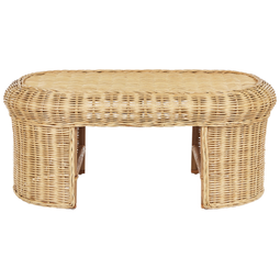 Beliani LIVADEIA - Tuintafel - Natuurlijk - Rotan