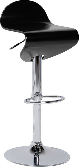 Beliani LIVERPOOL - Barkruk verstelbaar - Zwart - Multiplex