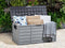 Beliani LOCARNO - Kussenbox - Grijs - 112 cm - Synthetisch materiaal